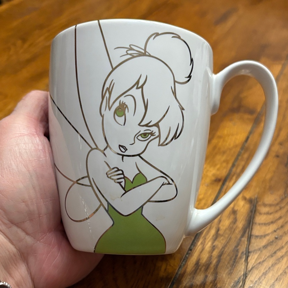 Disney Tinkerbell Mug in White and Green